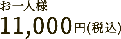 お一人様 11,000円(税込)