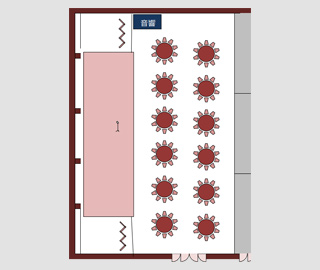 2階 『海の間』着席イメージ