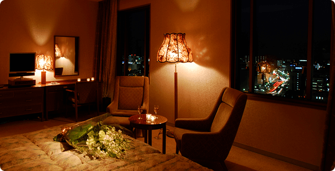 18階建てホテルからの眺望で癒される